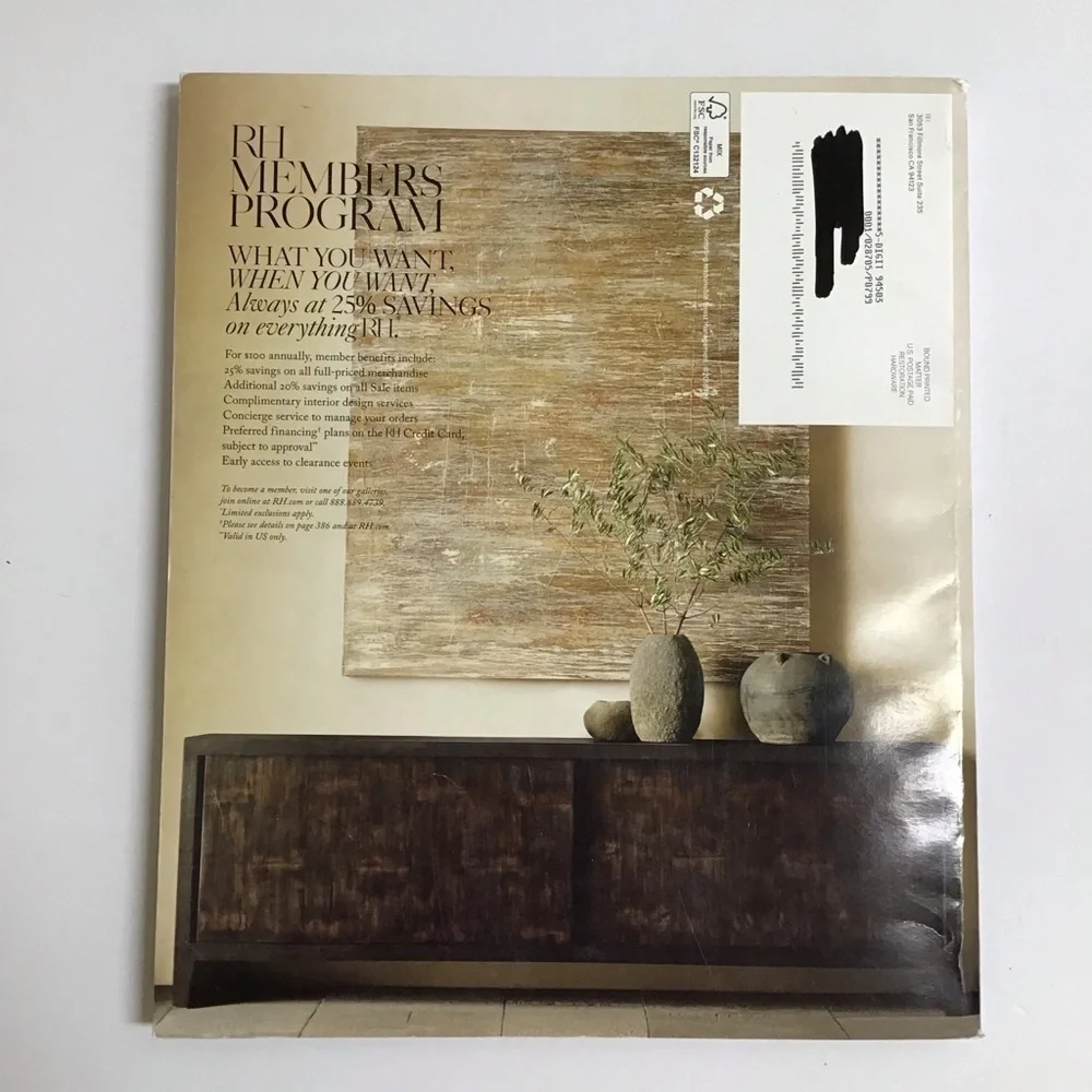 Restoration Hardware RH Interiors Spring 2018 Catalog Home Design Decor 384 pgs